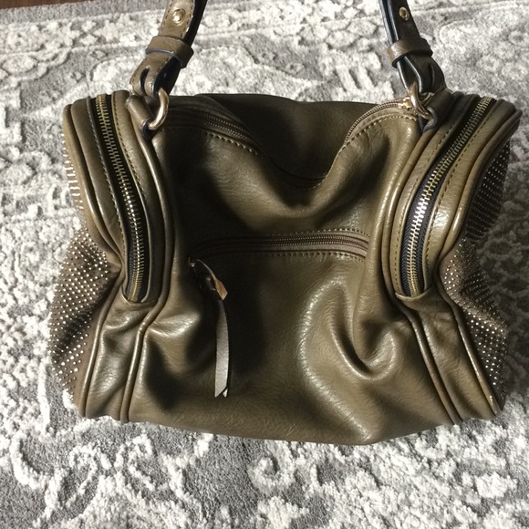 Studded satchel handbag - Picture 3 of 5